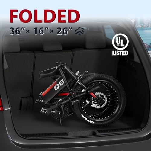 Electric Bike for Adults, Ebike, Electric Bicycle with 576WH Removable Battery,14"/20" Folding Ebike, 20MPH,20+ Miles(MAX),500W High Motor,Multi-Shock Absorption,UL 2849,Commuting Mini E Bikes