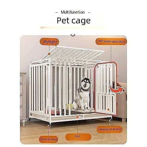 PEIPOOS Dog crates Heavy Duty Dog Crate for Large Dogs 43 Inches for Medium and Large Dogs Easy Cleaning Pet Cage - Pet Supplies online store