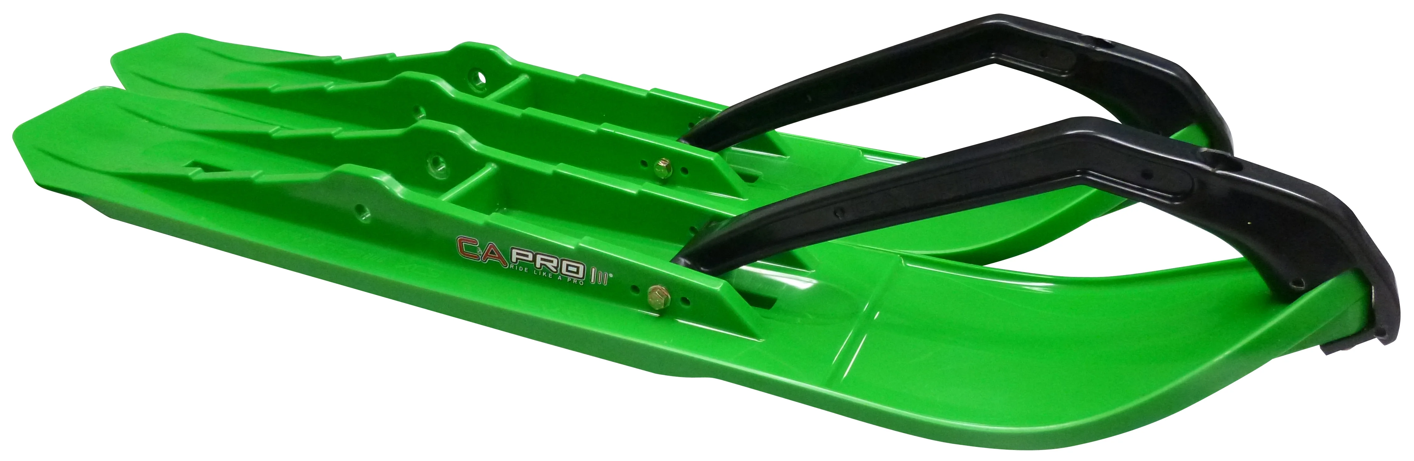 C&A Pro Green XCS Snowmobile Skis w/ 9" Shaper Bars Complete Kit 2021+ Ski-Doo Summit / Freeride
