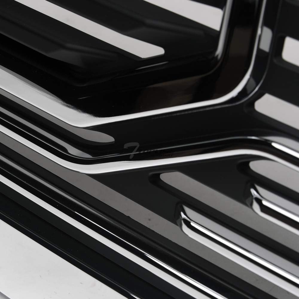 TLAPS 7422437799709 For Ram 1500 2013-2018 / Classic 2019-2022 Chrome Big Horn Style Horizontal Front Grille