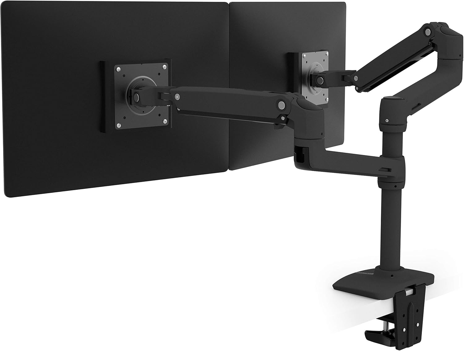 Ergotron – LX Vertical Stacking Dual Monitor Arm, VESA Desk Mount – for 2 Monitors Up to 24 Inches, 7 to 20 lbs Each – Polished Aluminum