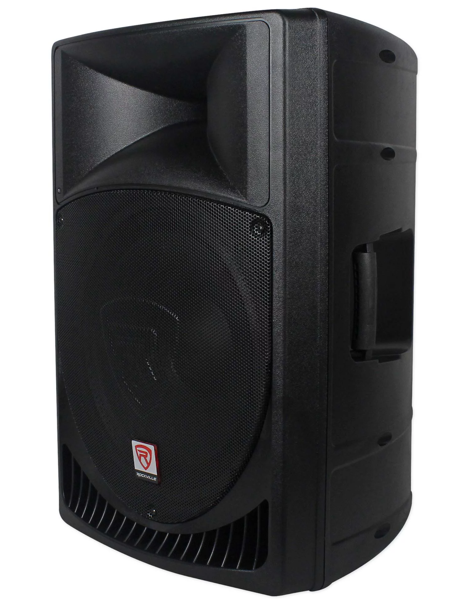 Pair Rockville Power Gig RPG15 15" Powered Active 2000 Watt 2-Way DJ PA Speakers
