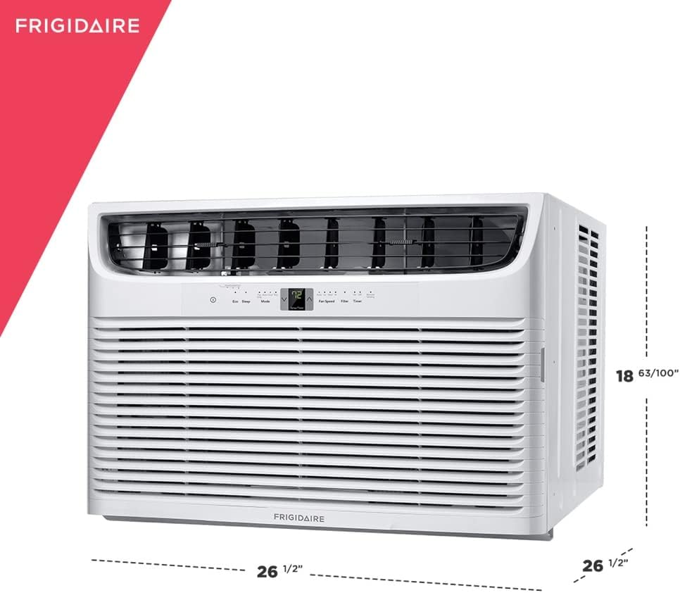 Frigidaire Window-Mounted Slider Casement Air Conditioner, 8,000 BTU, in White