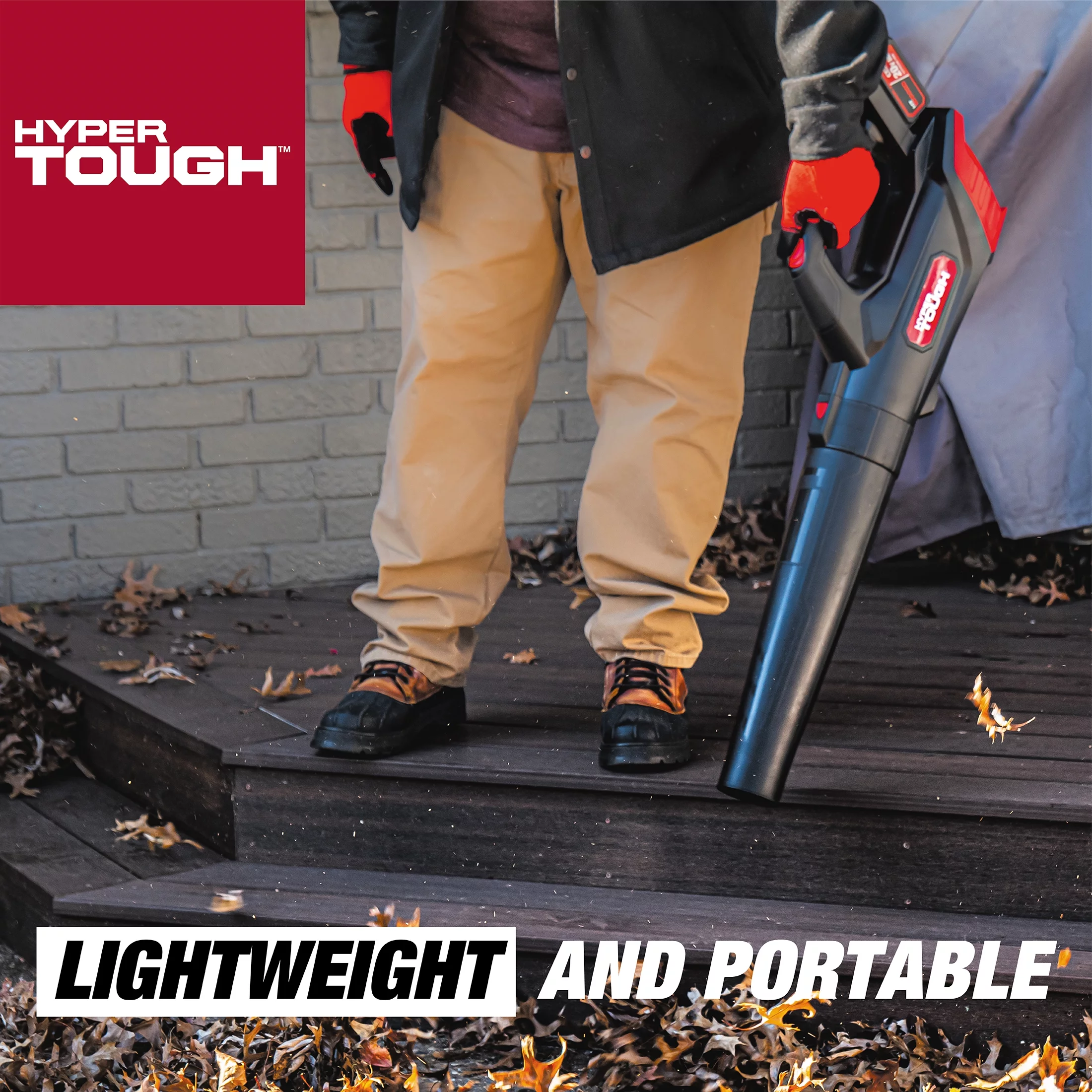 Hyper Tough 20V Max 90 mph 372 CFM 20V 4.0Ah Cordless Handheld Blower