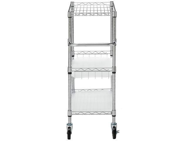 Lorell LLR84859 3-Tier Rolling Cart