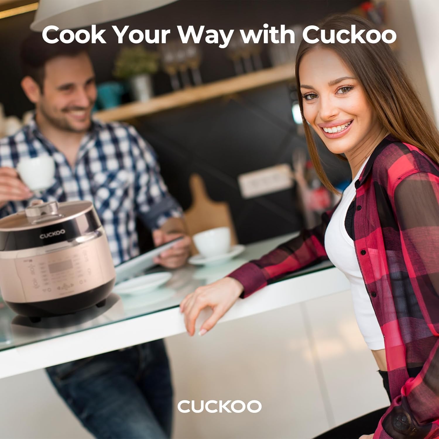 CUCKOO CRP-EHSS0309FG | 3-Cup (Uncooked) Induction Heating Pressure Rice Cooker | 15 Menu Options, Auto-Clean, Voice Guide, Made in Korea | Gold