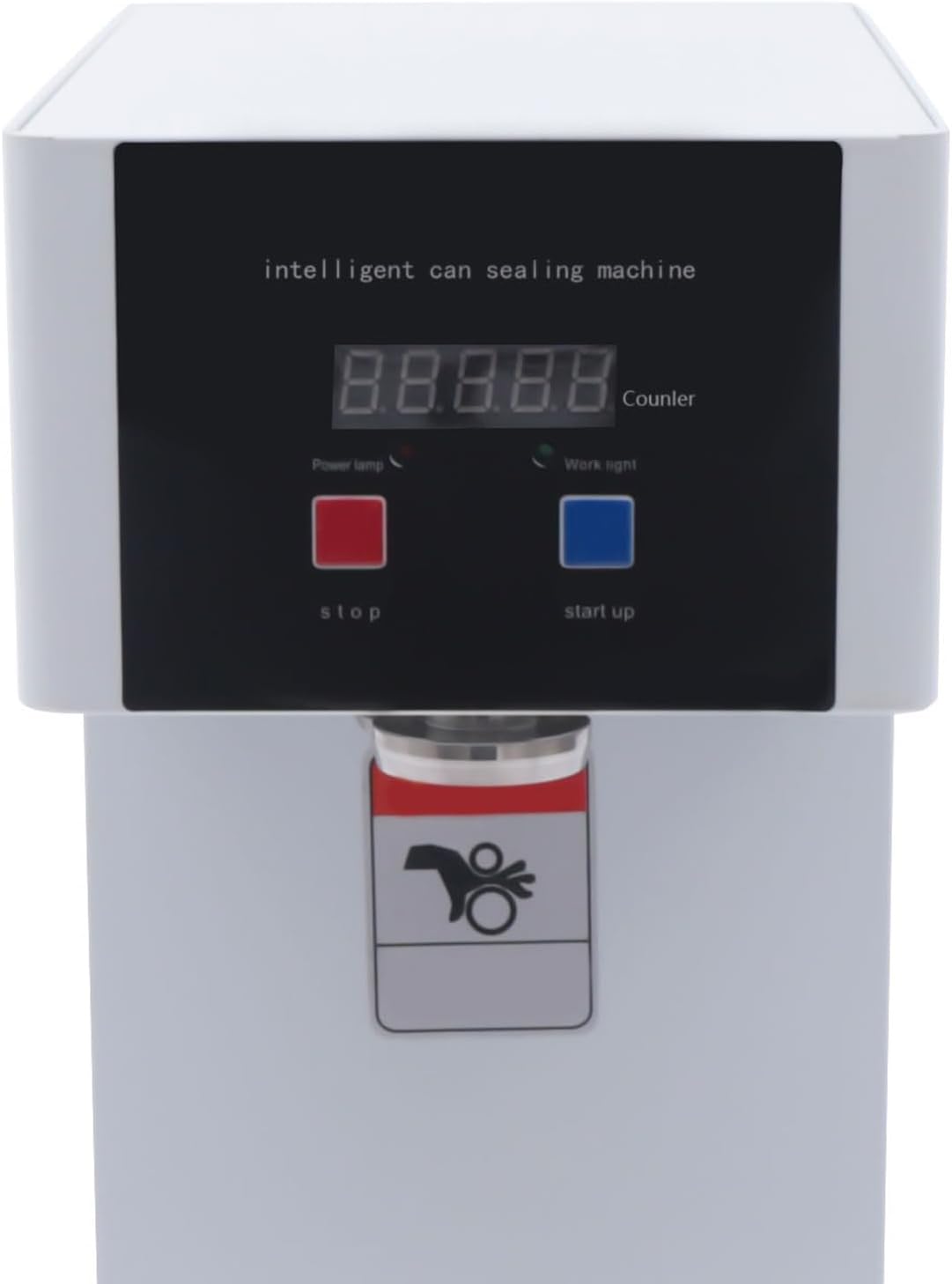 Automatic Can Sealing Machine, 2.2Inch Sealing Machine, 14.5-20Cm Height Impulse Sealer, Suitable for Use at Home, Bar, Cafe, Restaurant, Beverage Store, Fast Food Restaurant