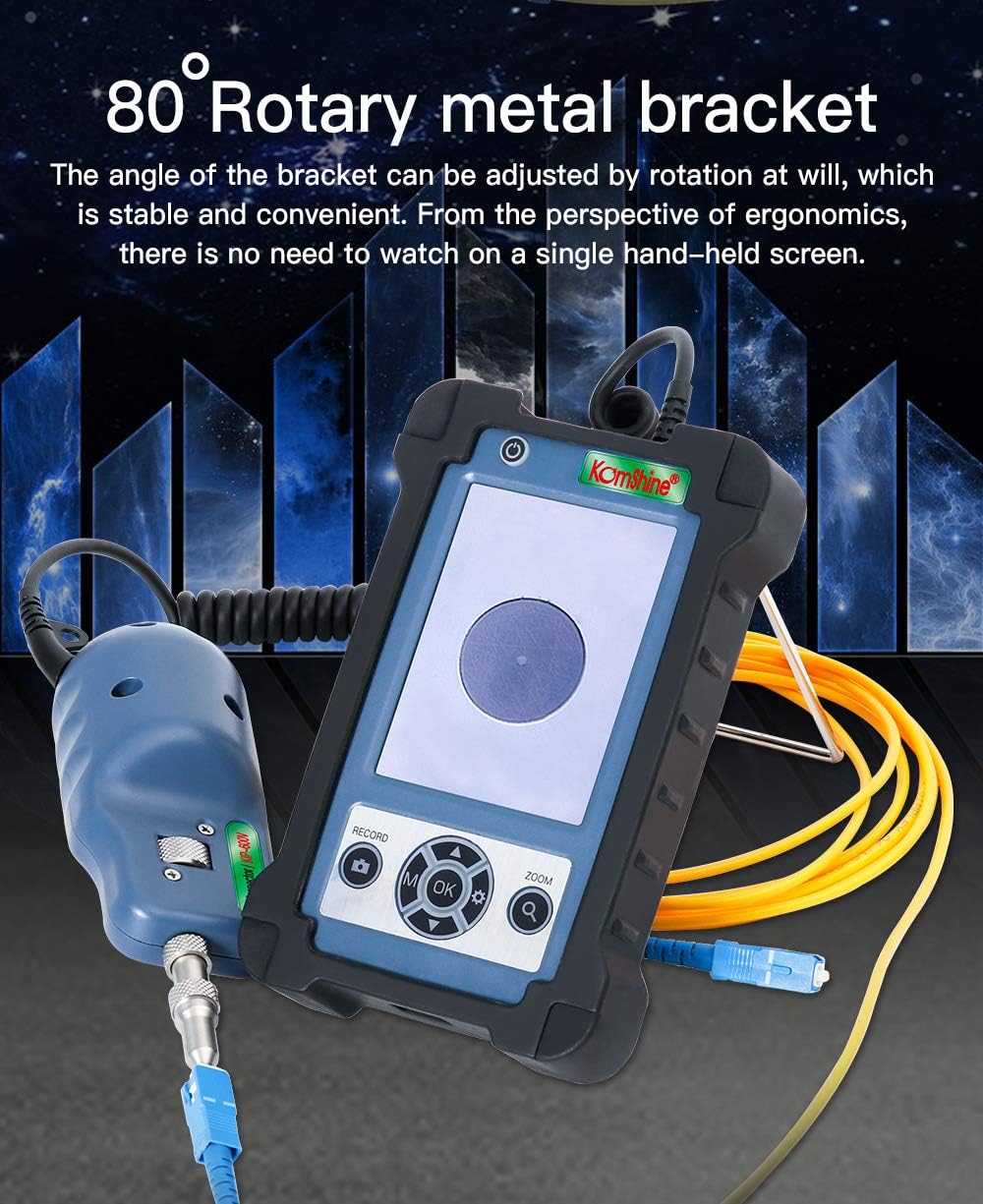 400x Fiber Optic Video Inspection Probe and Display KomShine KIP-600V, Fiber Optic Inspector,Fiber Optic Scope 400 Magnification