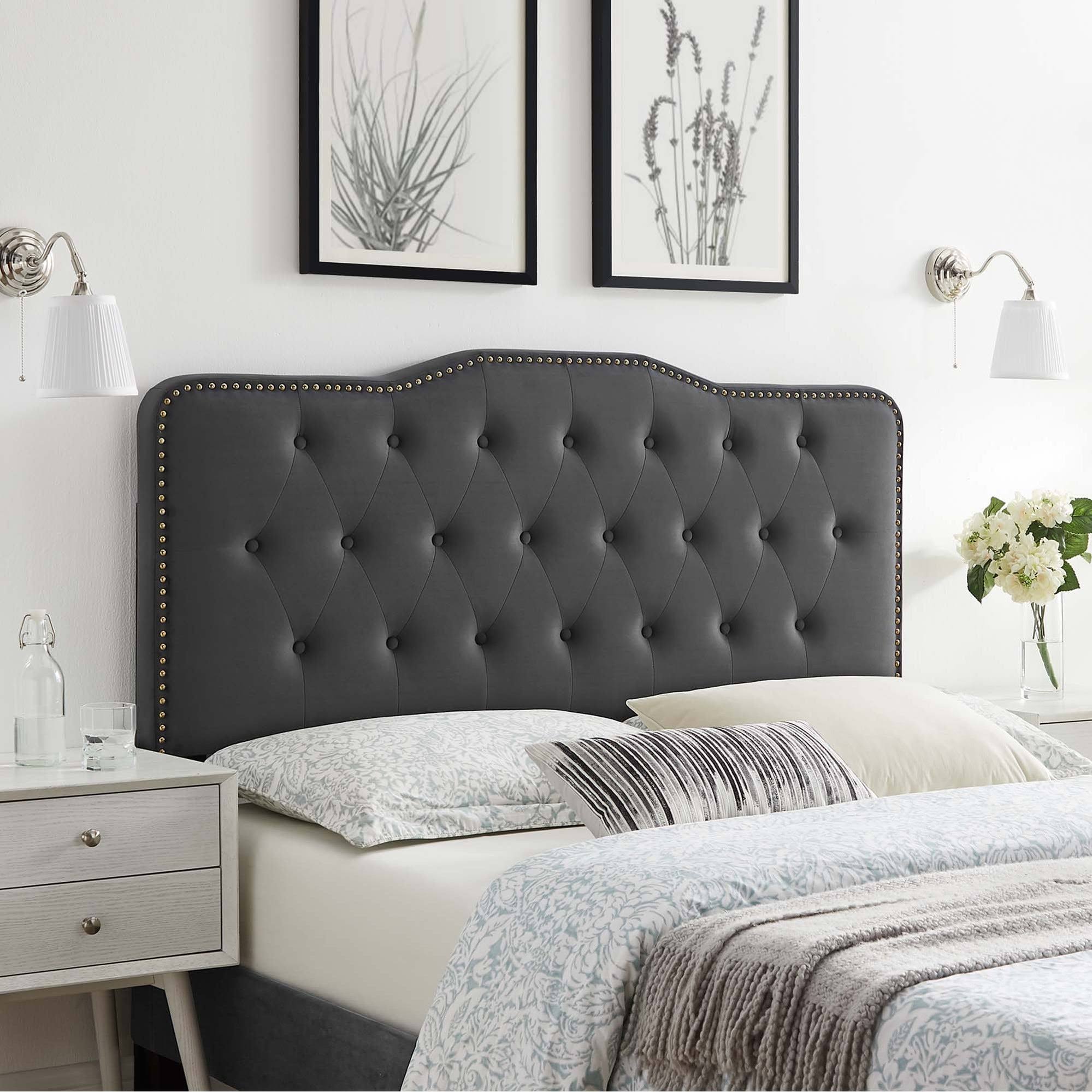 Sophia Tufted Performance Velvet King/California King Headboard - Pink