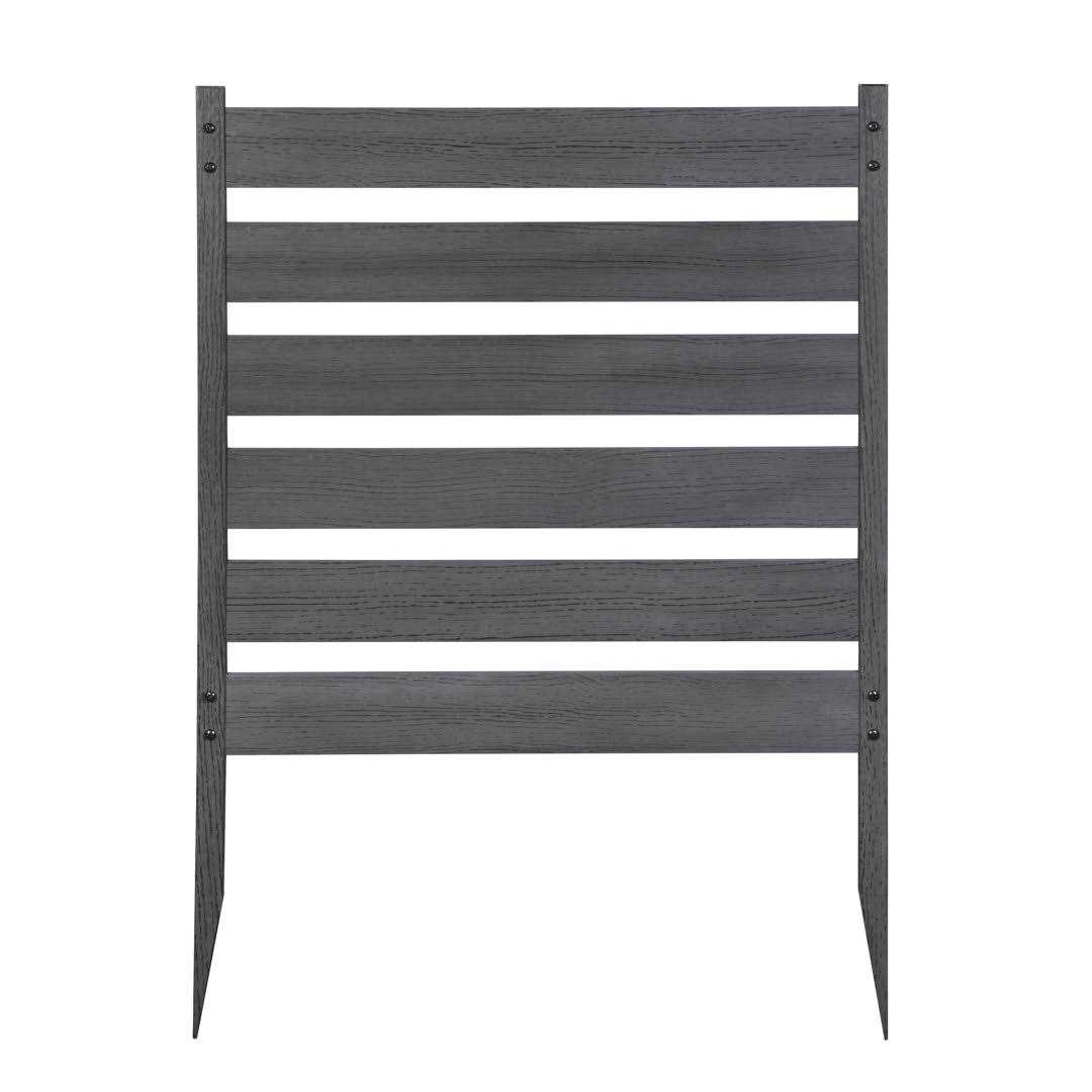 Zippity Outdoor Products Zp19066 2 H x 2 W No-Dig Charcoal WoodTek Vinyl Maui Garden Fence Kit - Shop Hardware Tools Online Store