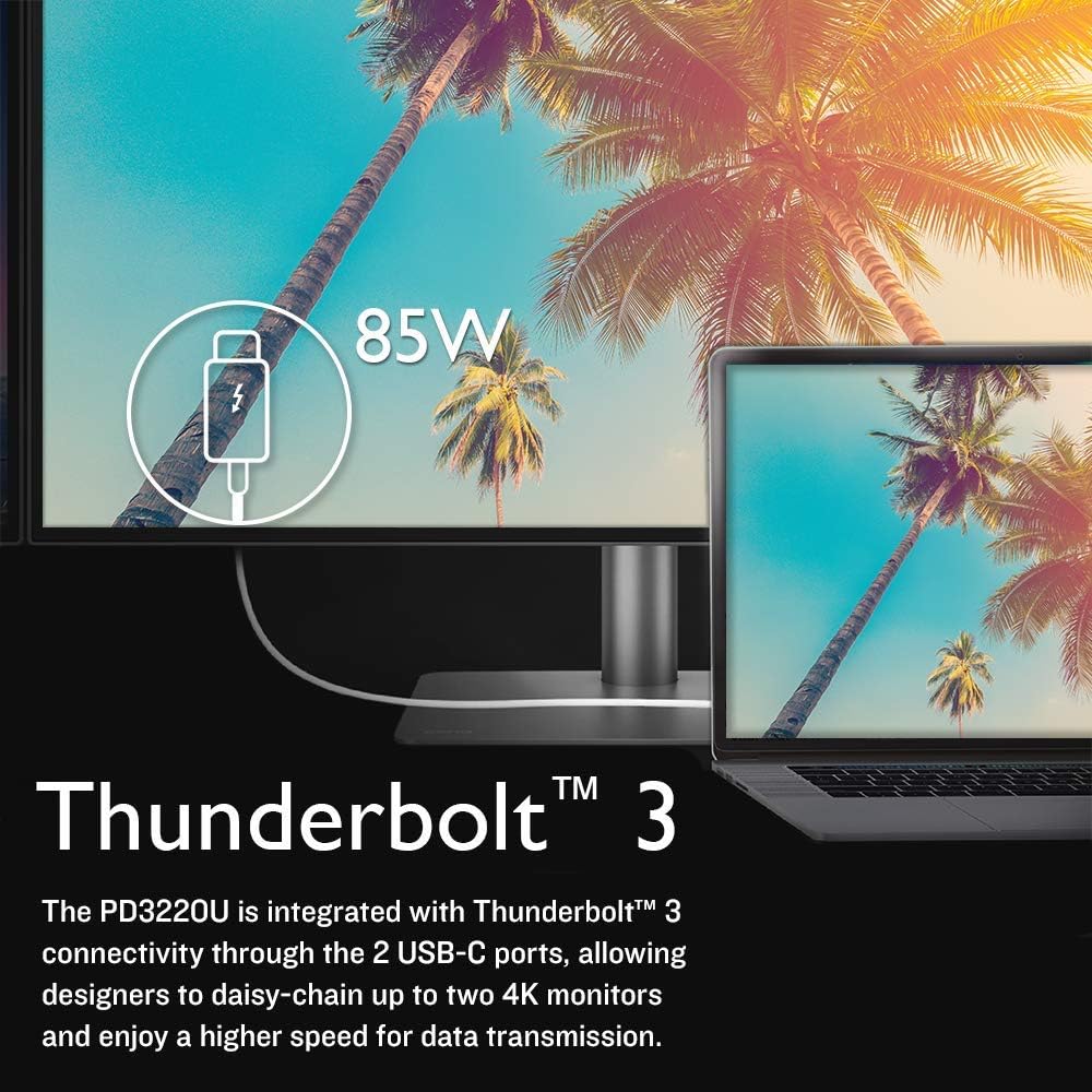 BenQ PD3220U 32 inch 4K Monitor IPS | HDR | AQCOLOR | Display P3 | DCI-P3 | sRGB|Rec.709 | Hotkey Puck G2 | Eye-Care | ICC sync | Thunderbolt 3 for Mac | Grey