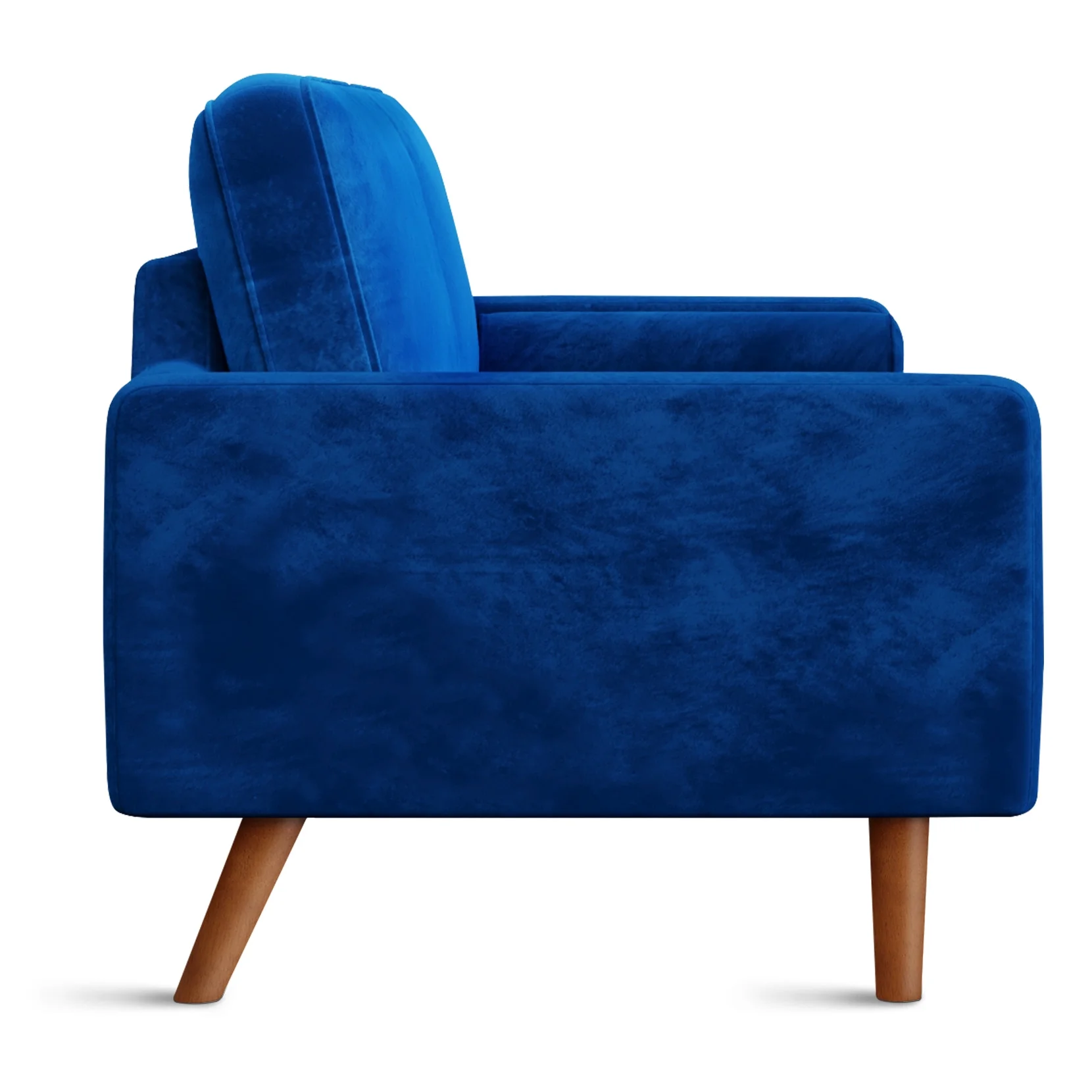 NAIMP 69.3'' W Blue Couches, Velvet Rolled Arm Sofa, Upholstered 3-Seater Loveseat w/Armrest for Living Room Bedroom, Apartment, Home Office