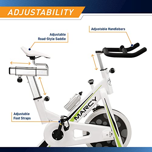 Marcy Club Revolution Bike Cycle Trainer for Cardio Exercise, Multiple Colors Available