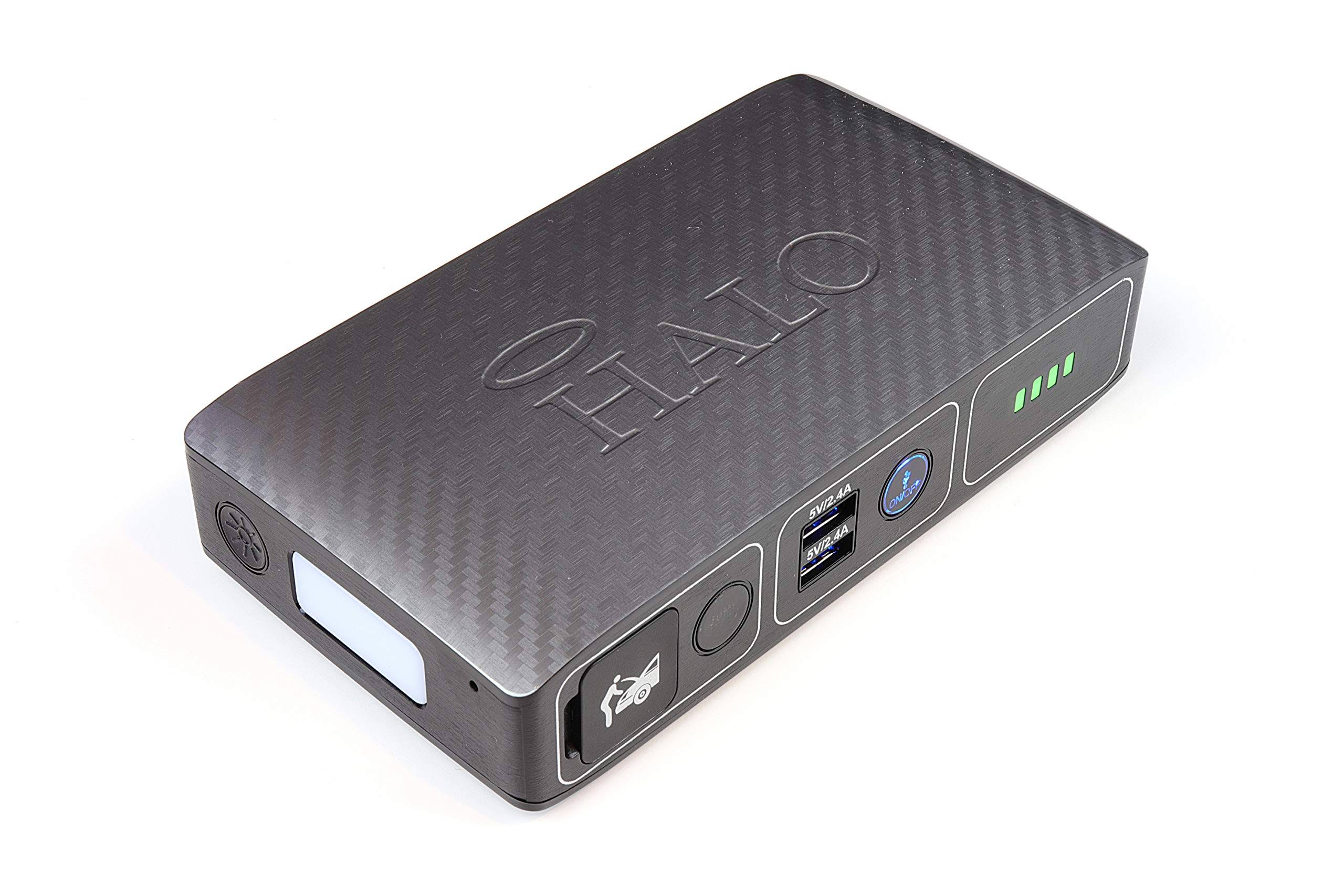 Halo Bolt Compact Portable Charger u0026 Car Jump Starter ,Silver Graphite