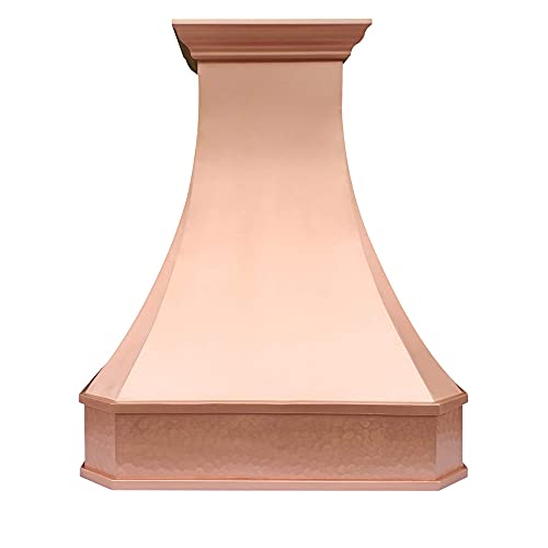 Copper Range Hood with Professional Liner and Internal Motor Sinda H3SL