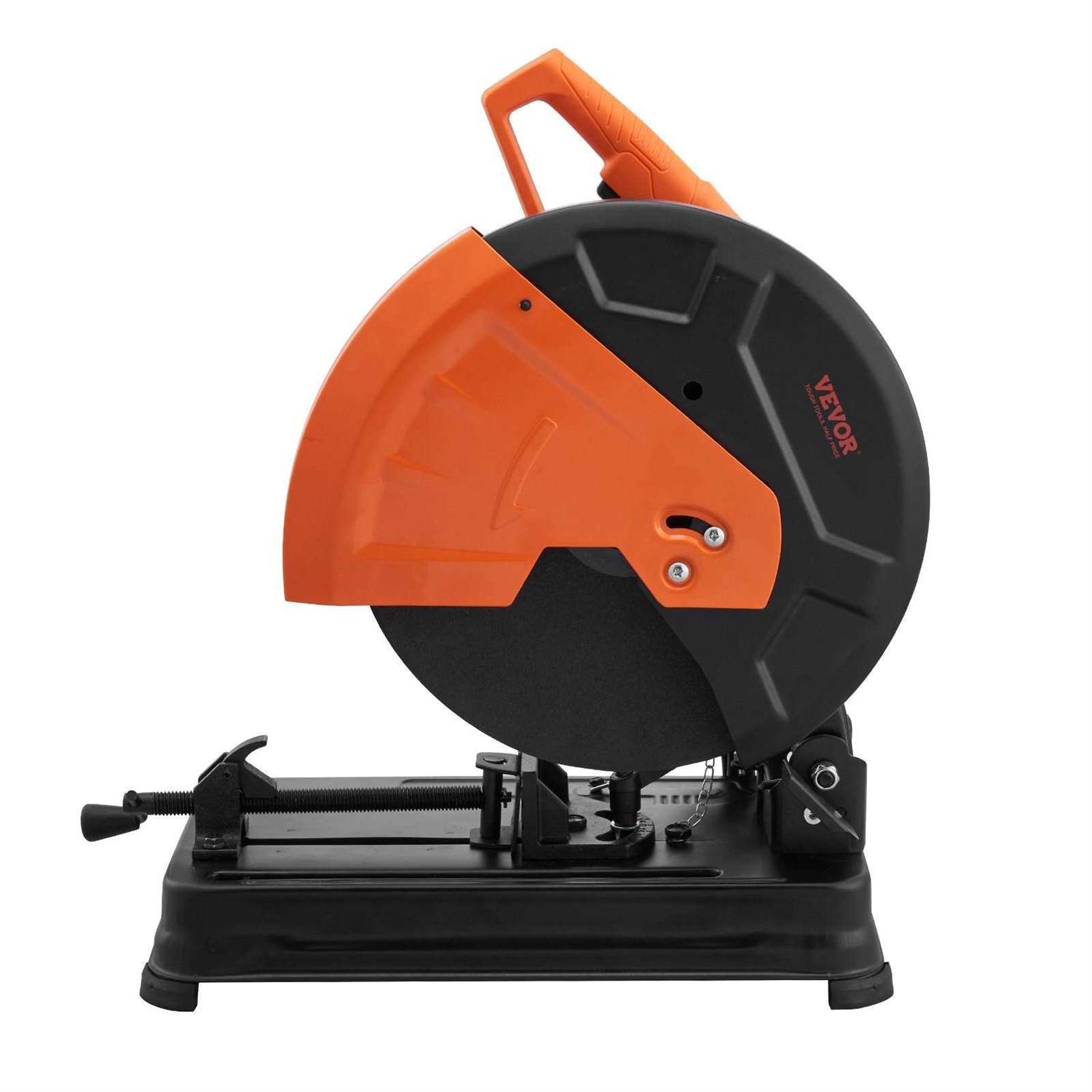 VEVOR Abrasive Chop Saw 14/355mm Blade Diameter Cut Off Saw 2300W 3600RPM Steel Cutting Machine 0-45° Adjustable Angle Miter Saw for Cutting Metal - Shop Hardware Tools Online Store