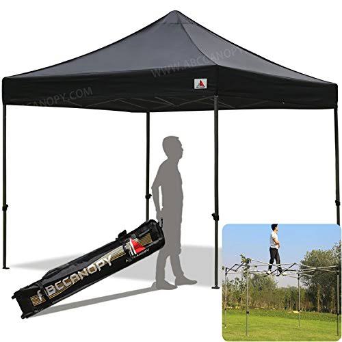 ABCCANOPY Kingkong-series 10 x 10-Feet Commercial Instant Canopy Kit EZ Pop Up Tent ,Bonus Carrying Bag,Black