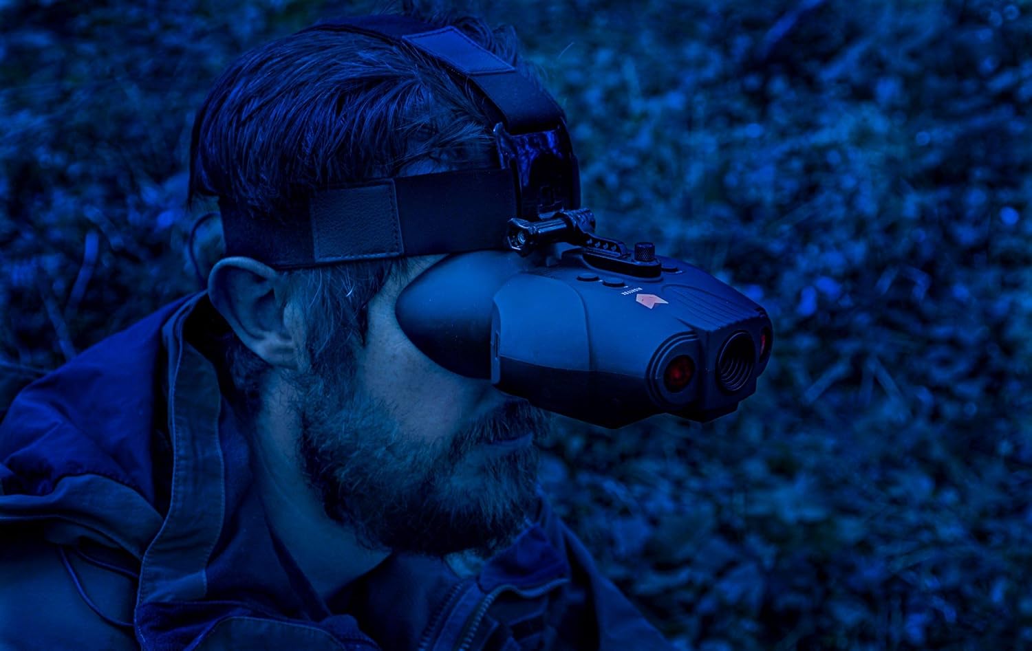 Nightfox Swift Night Vision Goggles | Digital Infrared | 1x Magnification | 75yd Range | Rechargeable Battery