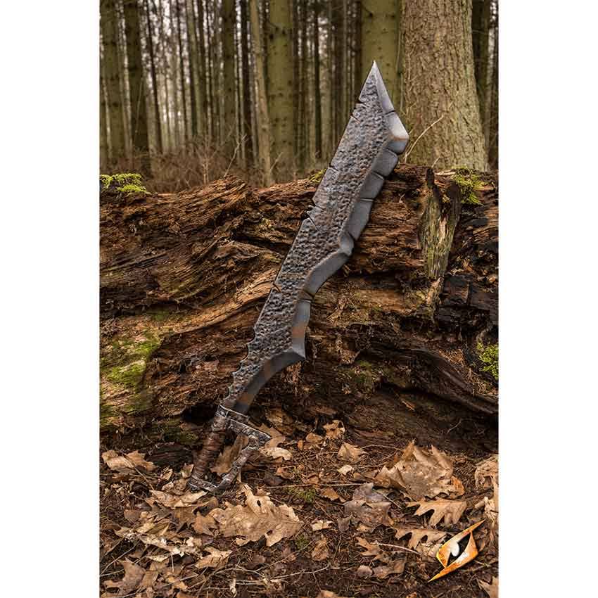 Long LARP Orc Cleaver | Leather by Medieval Collectibles
