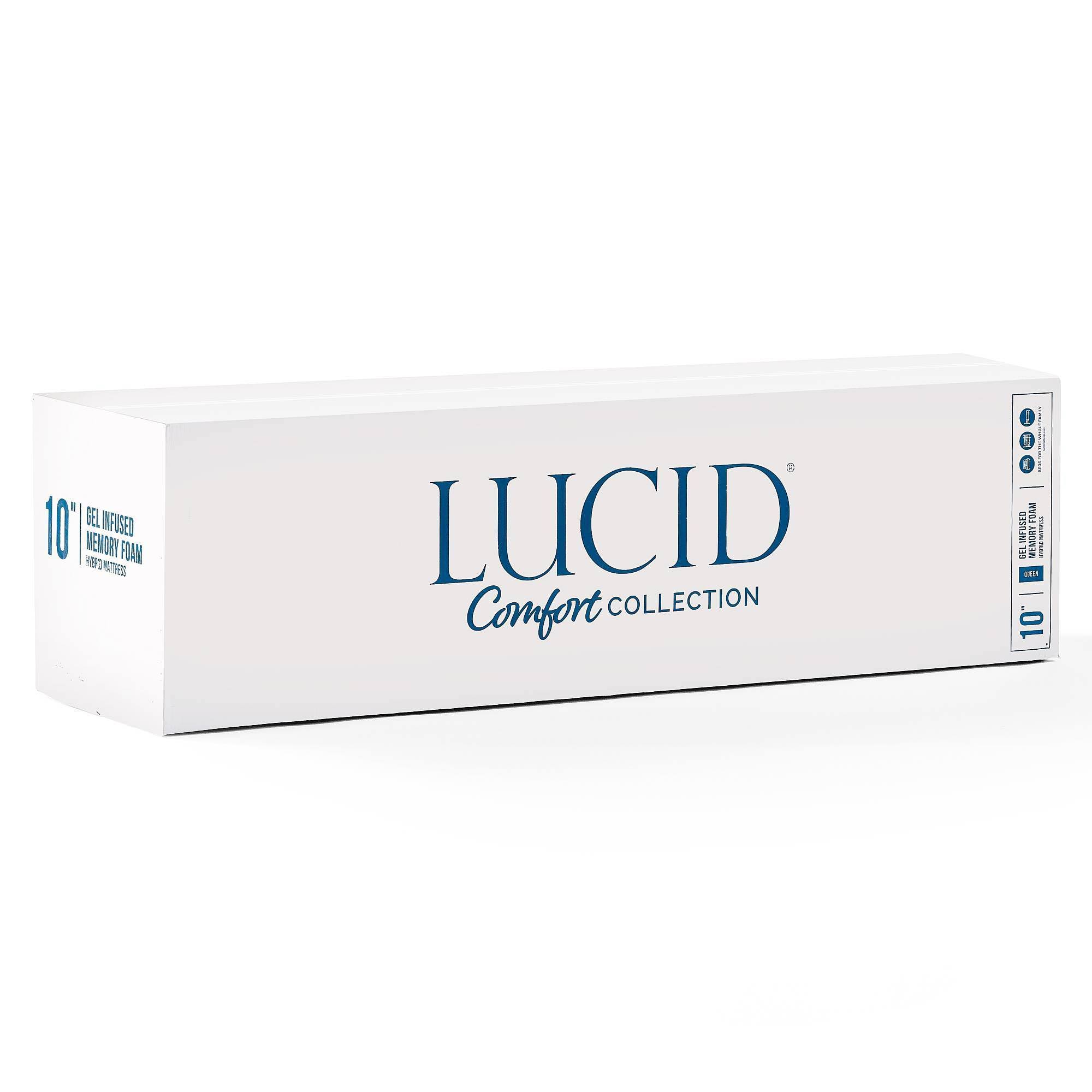 LUCID Comfort Collection 10x22 Gel Hybrid Full Mattress