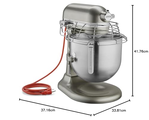 KitchenAid KSM8990CU 8-Quart Commercial Countertop Mixer, 10-Speed, Gear-Driven, Contour Silver