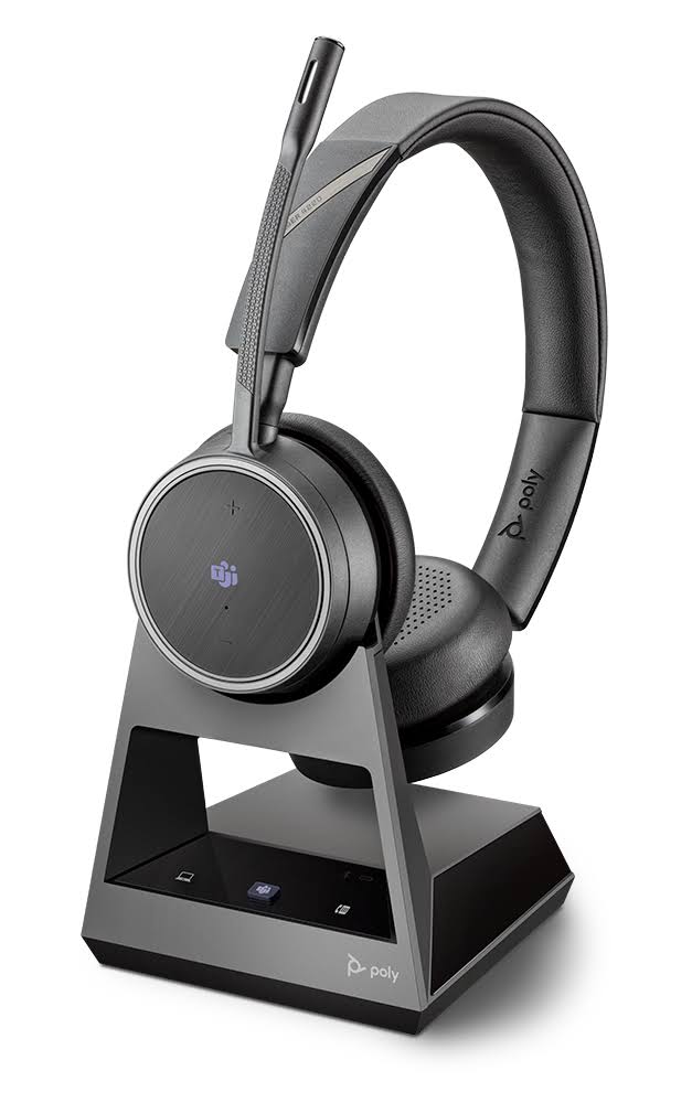 Poly Voyager 4220 Office Bluetooth Wireless On-Ear Headset - Noise-Canceling - Uni-Directional