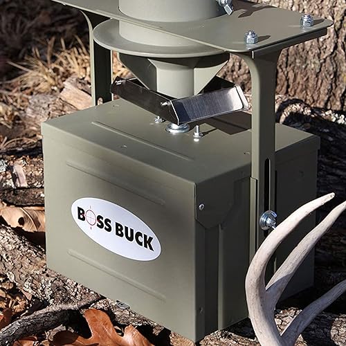 Boss Buck 12 Volt High Torque Motor Automatic Hunting Game Feeder Conversion Kit with Set Timer Holder and Large Swing Door Slinger