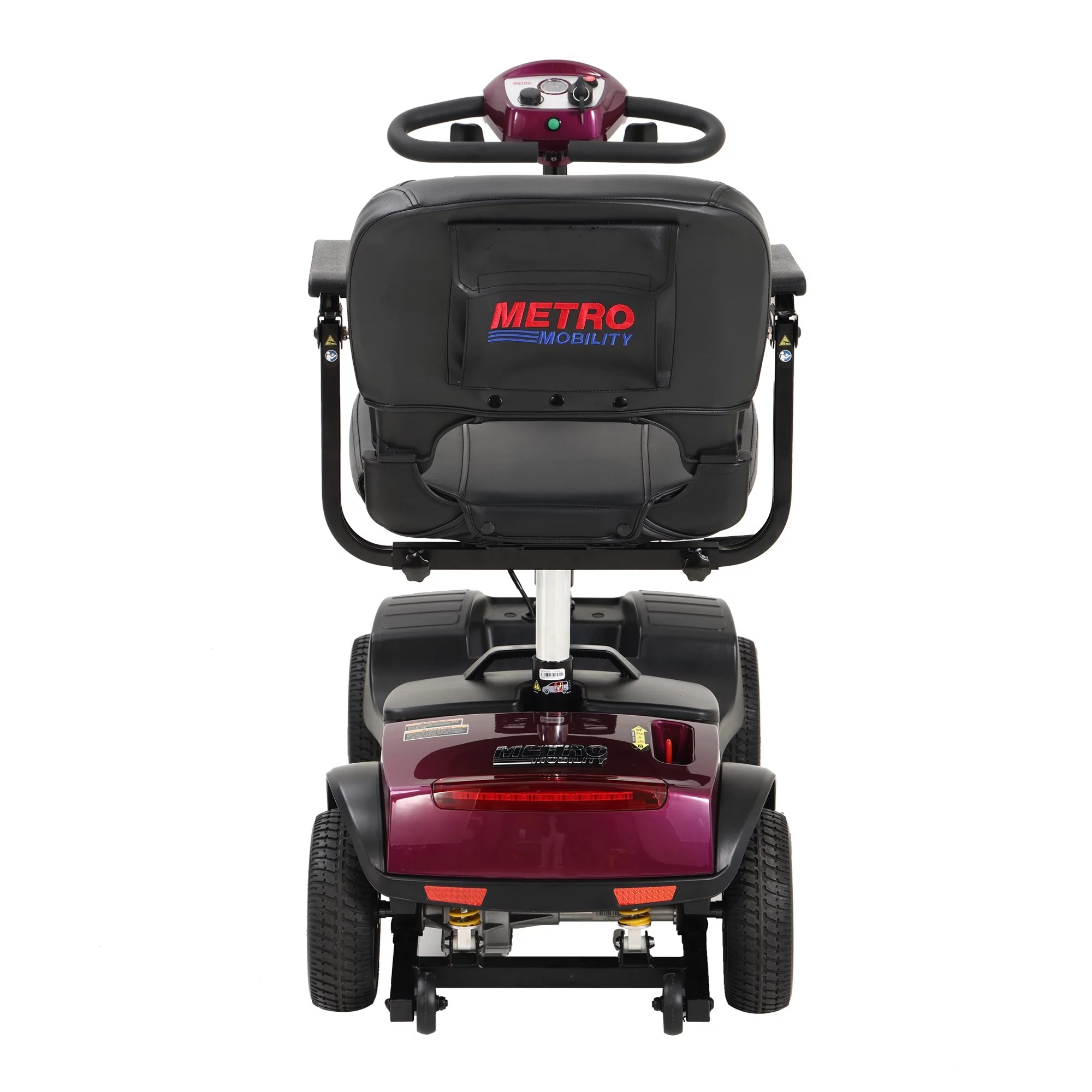 Travel Mobility Scooter, Heavy Duty Electric Scooters with 4 Anti-Tip Wheels, Compact Lightweight Mobility Scooters for Senior Adults Elderly, Foldable Mobility Scooter, Holds 300lbs, Purple