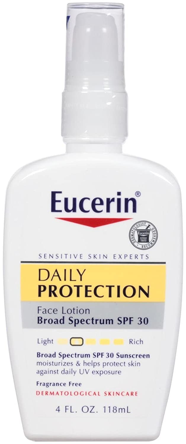 Eucerin Daily Protection Moisturizing Face Lotion SPF 30 - 4 fl oz Pack of 3
