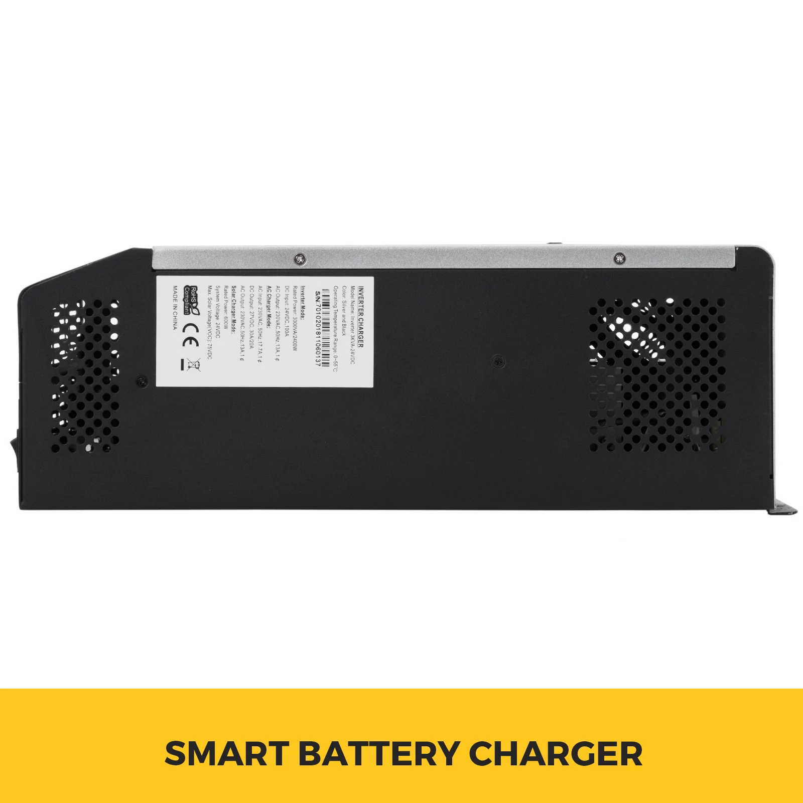 VEVOR Inverter Solar Pure Sine Wave Power Solar Charger DC AC Output with Utility Charger (3KVA 24V MPPT)