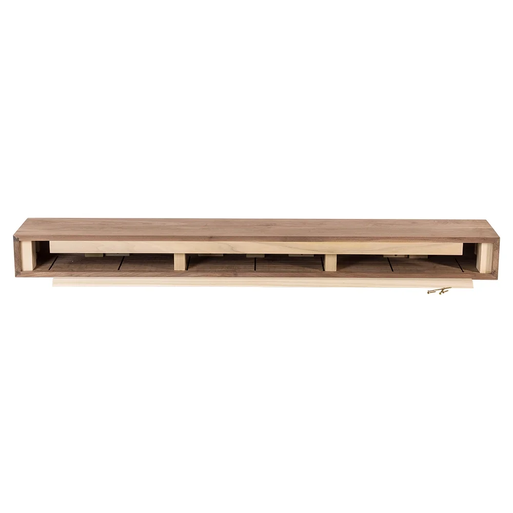 Modern Ember Walnut Creek 72 inch Fireplace Mantel Shelf - Unfinished