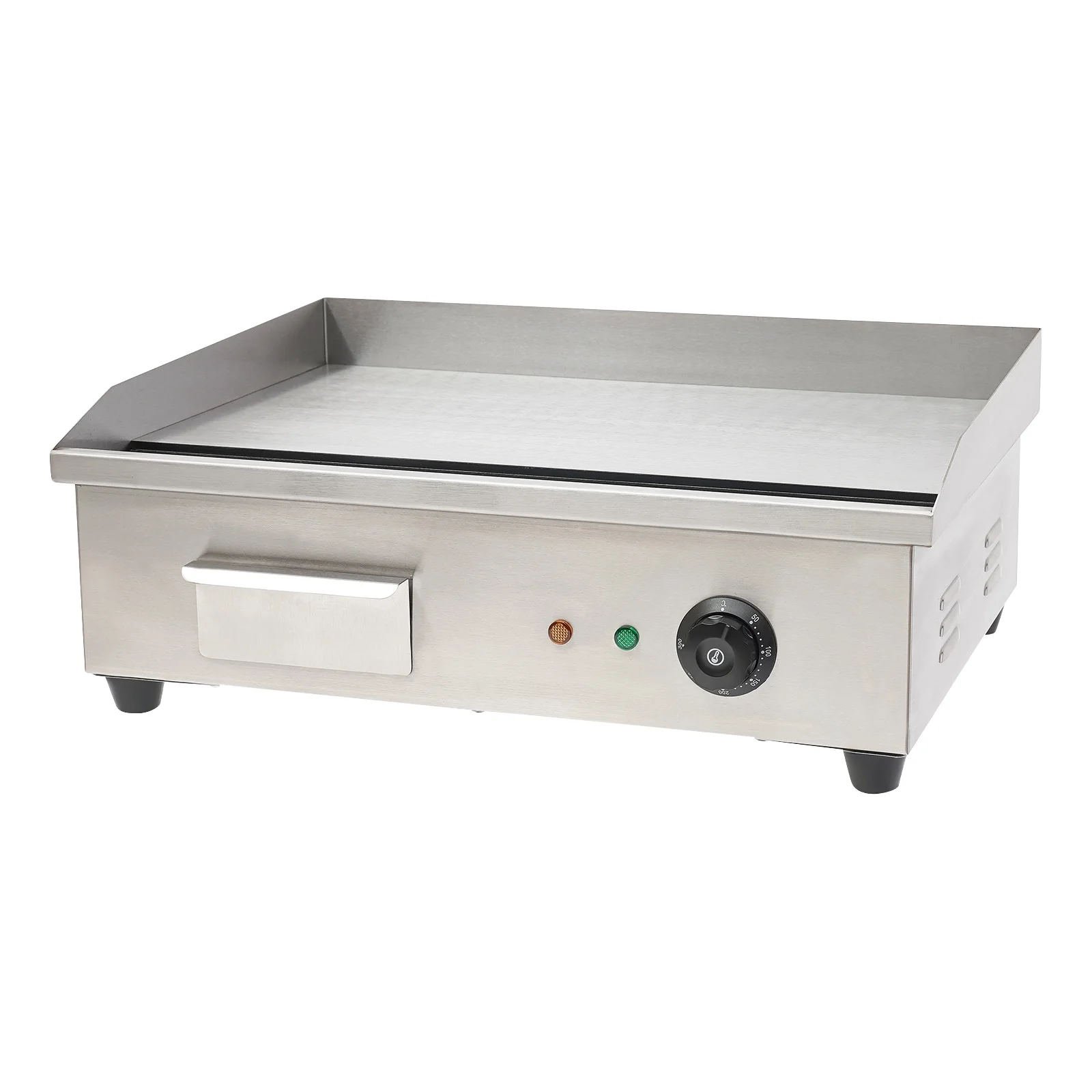 3000w Electric Countertop Griddle Flat For Restaurant Grill BBQ Thermostat 22"