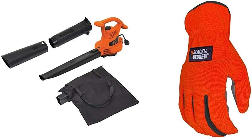 BLACK+DECKER 3-in-1 Electric Leaf Blower, Leaf Vacuum, Mulcher, 12-Amp (BV3100) Pack of 2