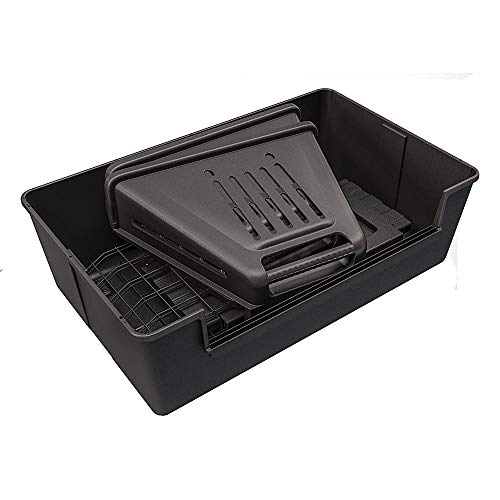 Ferplast Atlas Vehicle SUV Dog Crate, Assembled Car Dog Crate Measures 39L x 23W x 26H, Ideal for Medium to Intermediate Dog Breeds, Black