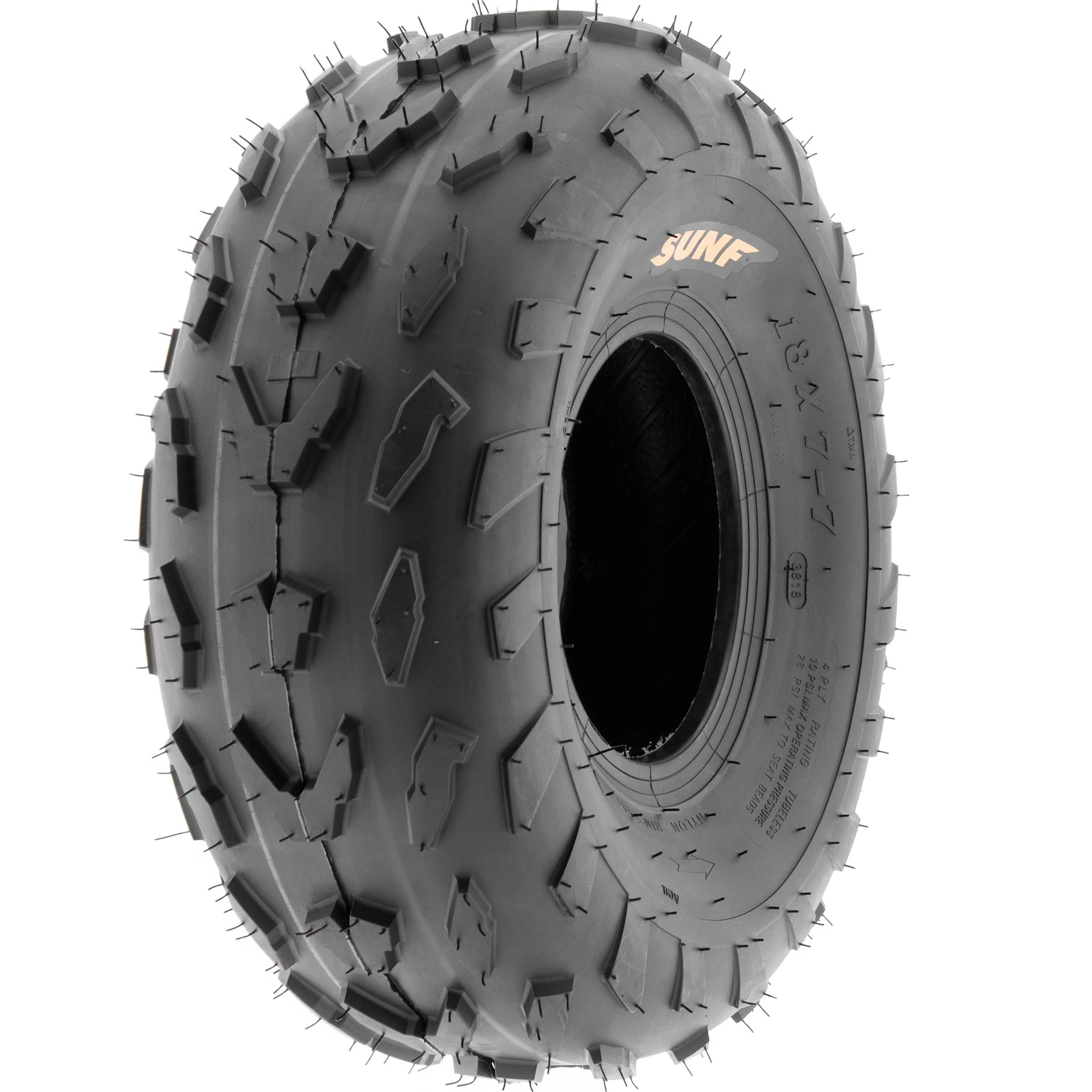 SunF All Trail ATV UTV Tires 18x7-7 4 PR A007 (Pair of 2)