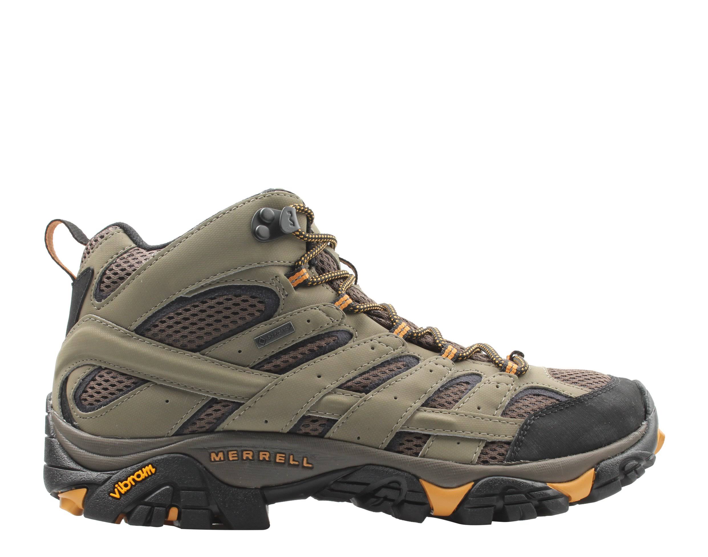 Merrell Men&s Moab 2 Mid Gore-Tex, Walnut / Wide / 9.5