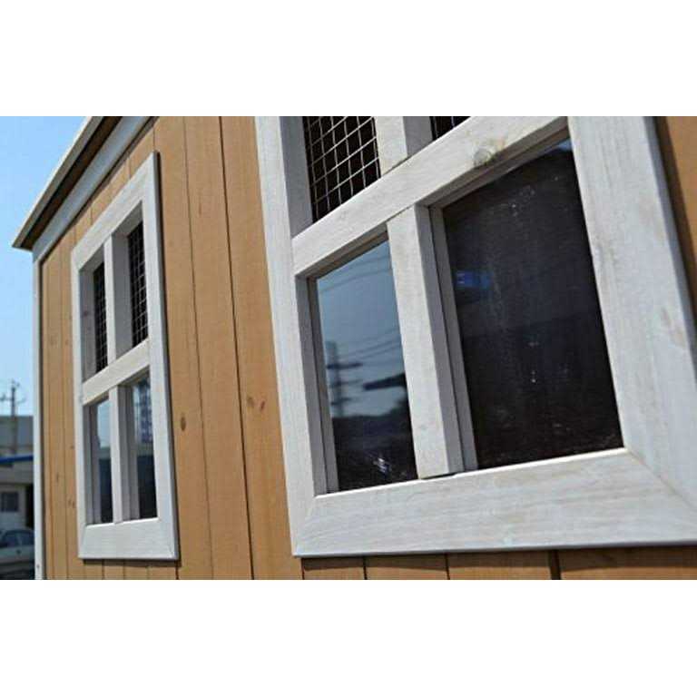 Omitree Large Wood Chicken Coop Hen House 4-8 Chickens 4 Nesting Box - Pet Supplies online store