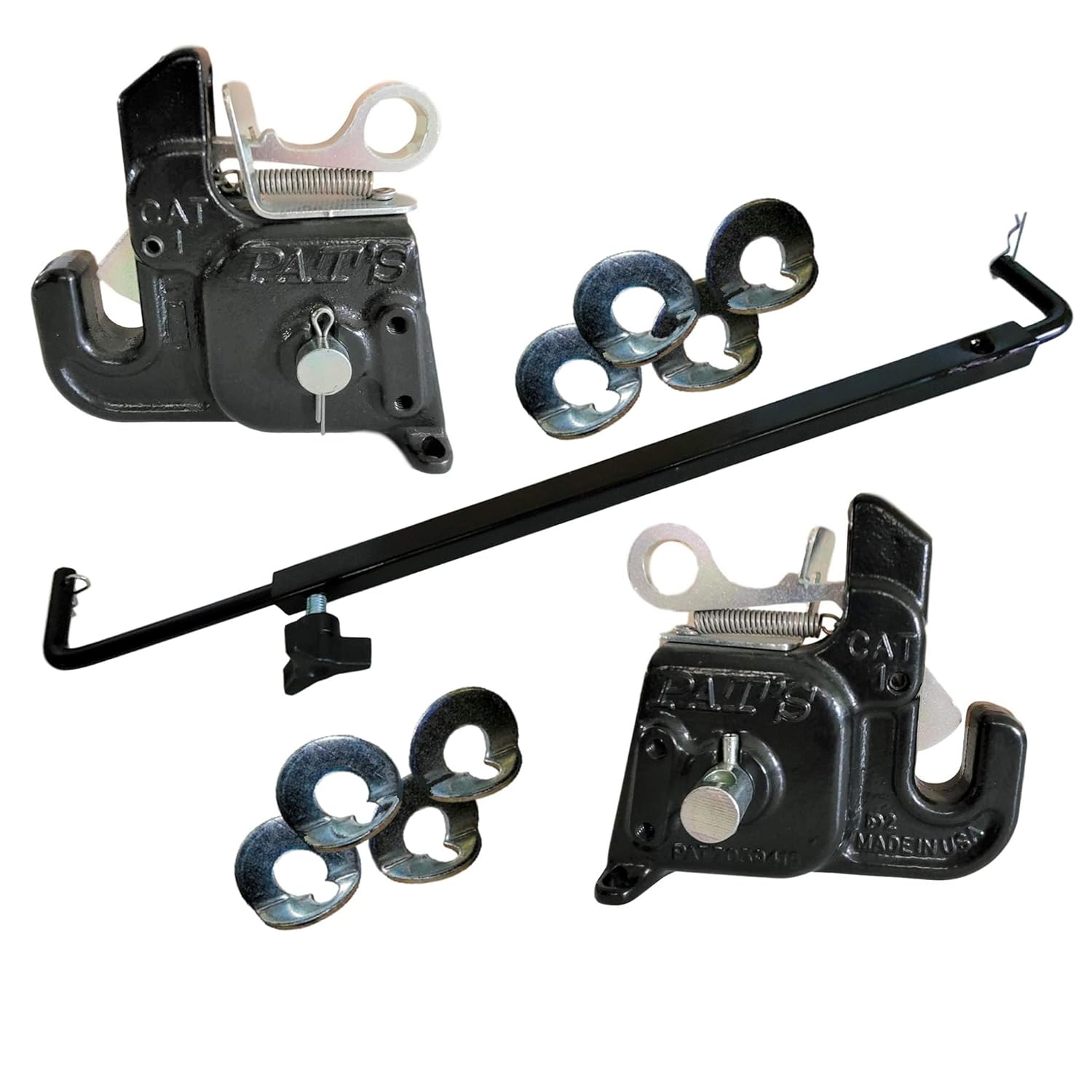 Pat's Easy Change with Stabilizer Bar - Best Quick Hitch System On The Market �C Flexible, Durable and Affordable (Orange CAT #1)