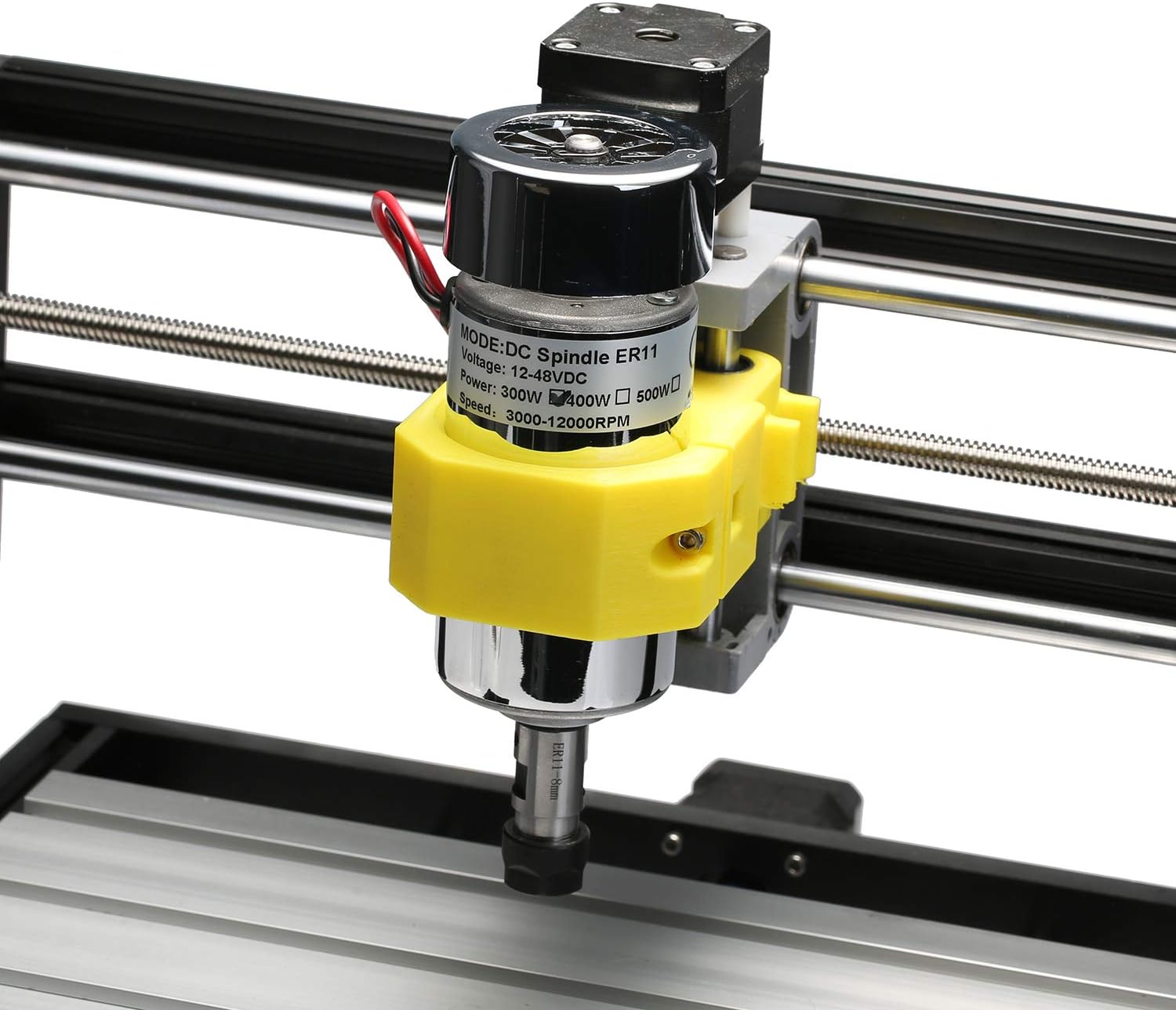 Genmitsu 3020-PRO MAX V2 CNC Router Machine + Air-Cooled 300W Brush DC Spindle Motor