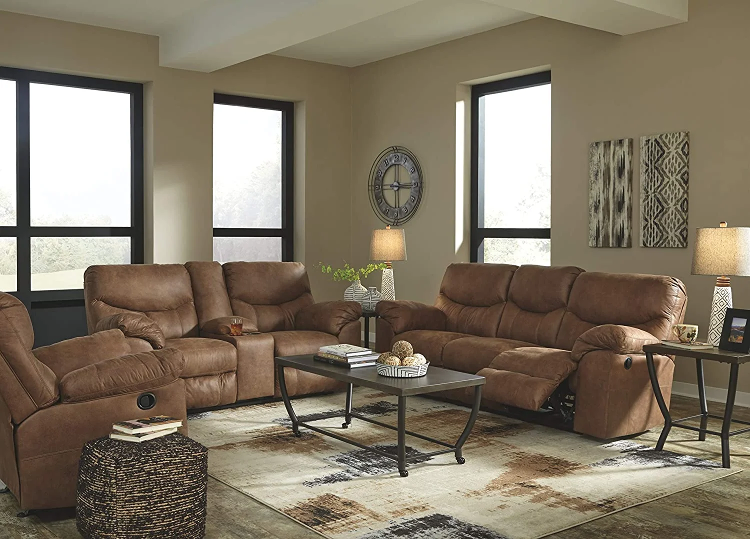 Signature Design by Ashley Boxberg Rocker Recliner in Bark