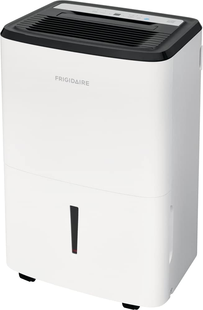 Frigidaire Dehumidifier, High Humidity 50 Pint Capacity with Built In Pump, in White