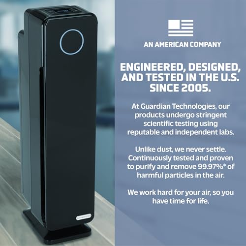 Germ Guardian True HEPA Filter Air Purifier with UV Light Sanitizer, Eliminates Germs, Filters Allergies, Pollen, Smoke, Dust, Pet Dander, Mold