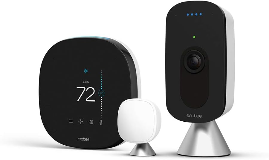 ecobee SmartThermostat with Voice Control , Black
