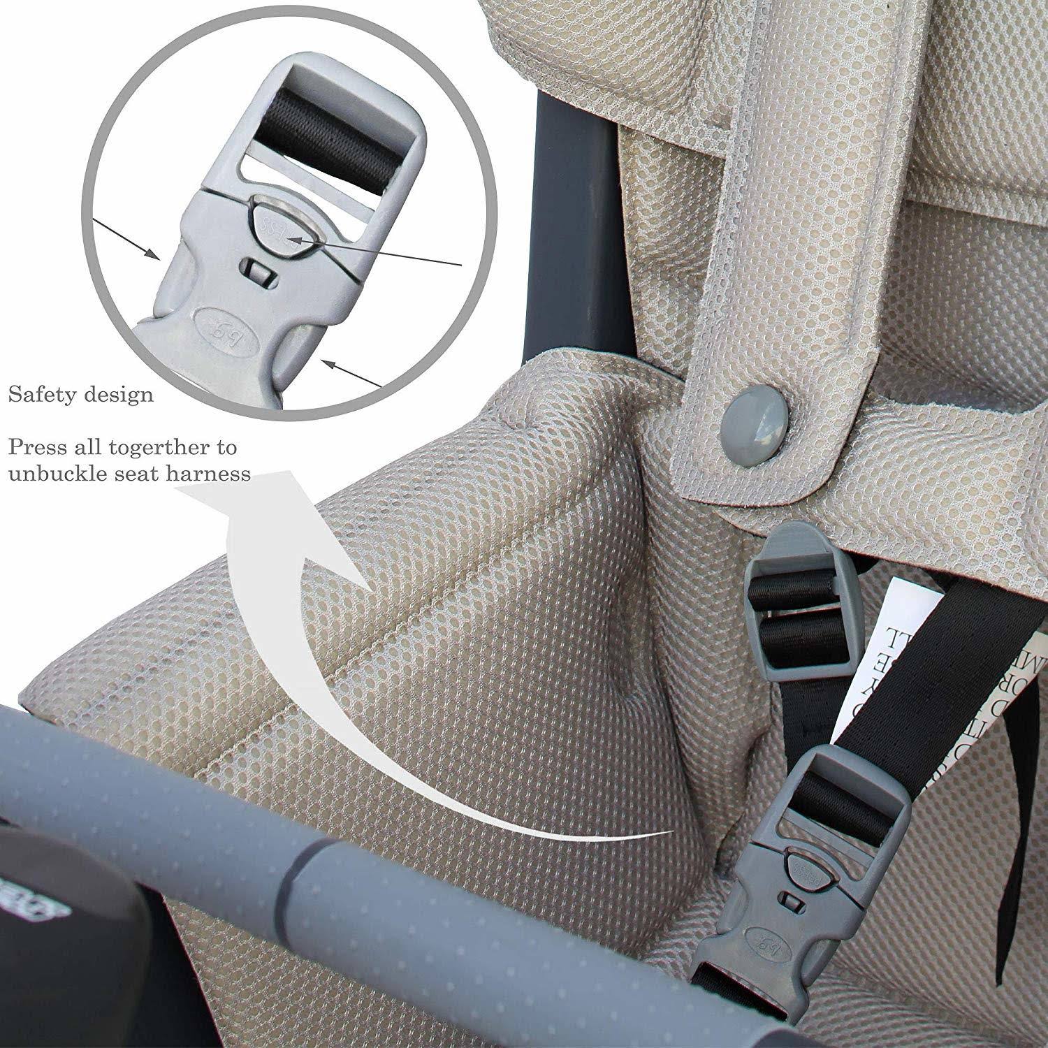 CyclingDeal Bicycle Kids Child Rear Baby Seat Bike Carrier USA Standard with Adjustable Seat Rest Height