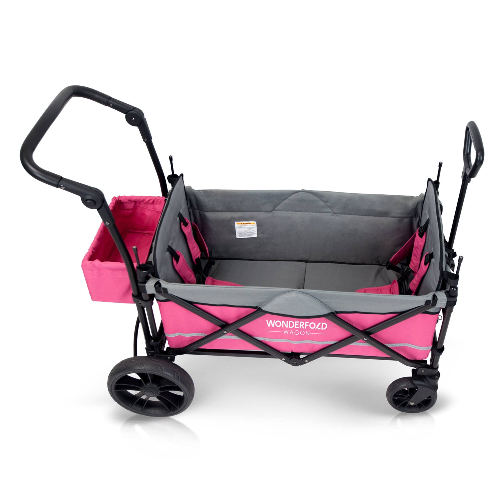 Wonderfold Wagon X2 Pull/Push Double Stroller Wagon Black