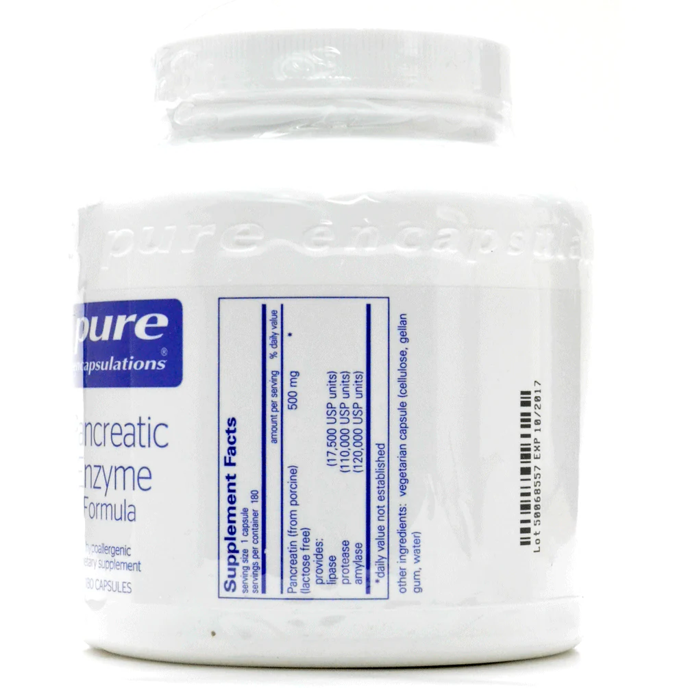Pancreatic Enzyme Formula by Pure Encapsulations - Kansas Nuitrition - HNZSDS