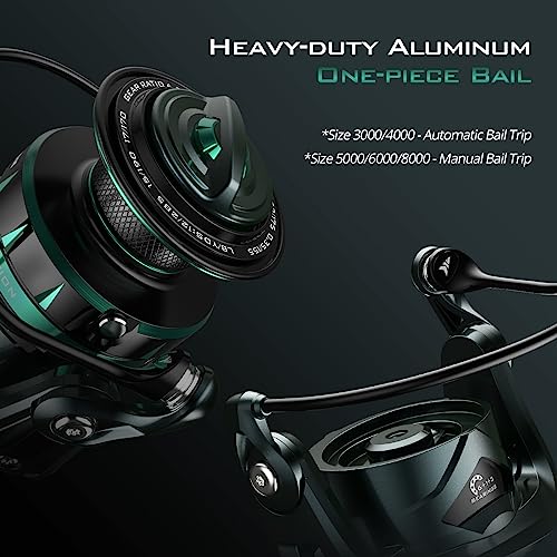 KastKing Kapstan Elite HS Saltwater Spinning Reel - IPX6 100% Waterproof – Up to 55LBs Max Drag Big Game Fishing Reel - 6.2:1 High Speed - CNC Aluminum Body, 6+1+3 Corrosion-Resistance Bearing System