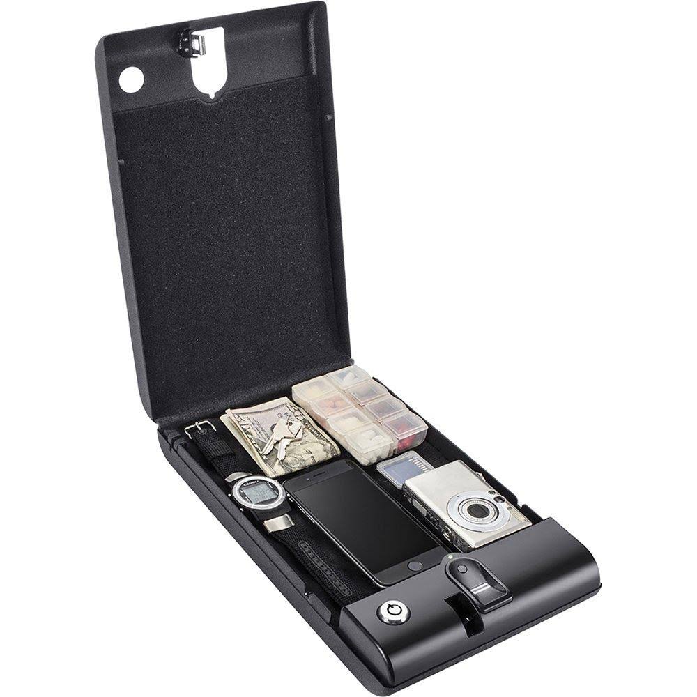 BARSKA Portable Biometric Lock Box Hard Case