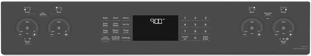 GE Profile PSS93YPFS 30" Slide-In Smart Electric Range with 4 Radiant Heating Elements, 5.3 Cu. Ft. True Convection Oven, Storage Drawer, WiFi, Self Clean with Steam Option,