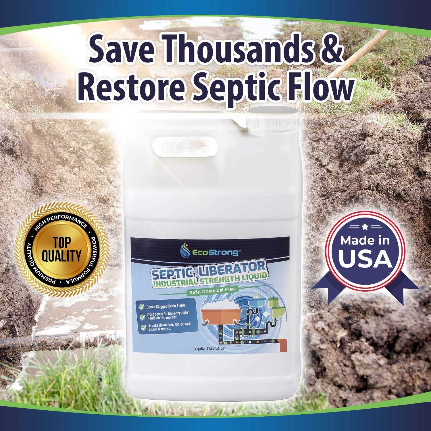 Septic Tank Shock Treatment Bio Enzyme Septic Safe Clears Leach &amp; Drain Fields - Shop Hardware Tools Online Store